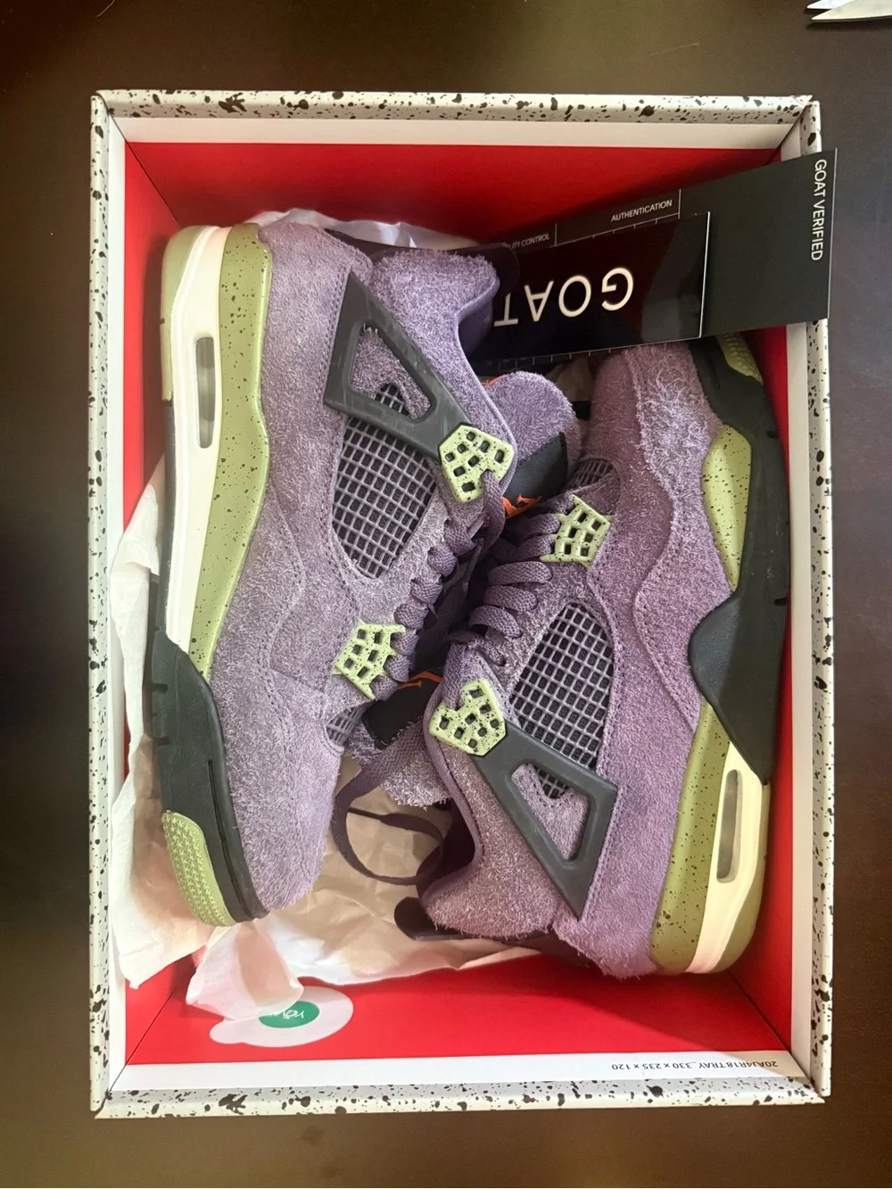 Jordan Purple & Olive Suede Sneakers